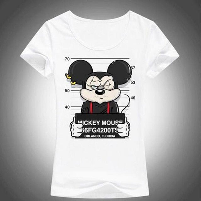 New Summer Women Tops Funny Animals Donald Mouse Duck Goofy Dog T Shirt Women Teevonie tshirt short sleeves