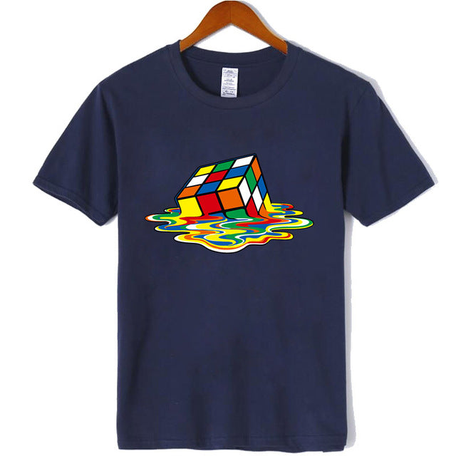 High quality fashion TShirt Men Magic Square design tshirts Short sleeve Men T-shirts Cotton Men Clothing harajuku funny t shirt