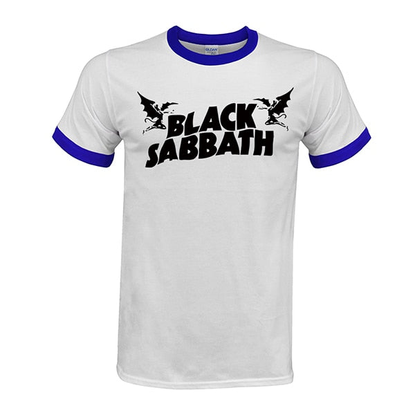 Cool Great T-shirt Mens Black Sabbath US Tour Heavy Metal Men cozy T Shirt raglan Sleeve Crewneck Cotton Group Tops Tee #02