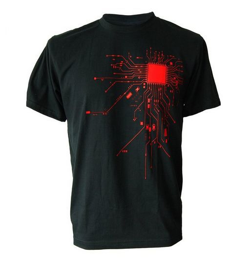 Computer CPU Core Heart T-Shirt Men's GEEK Nerd Freak Hacker PC Gamer Tee Summer Short Sleeve  T Shirt Euro Size S-XXXL