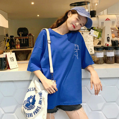 Harajuku Ulzzang Oversize tshirt cartoon Print Short Sleeve T-Shirts Korean Style Women Loose Summer T shirt Female Casual tops