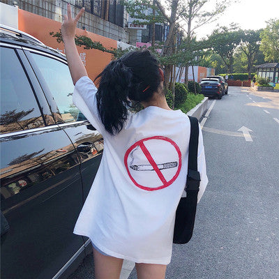 Harajuku Ulzzang Oversize tshirt cartoon Print Short Sleeve T-Shirts Korean Style Women Loose Summer T shirt Female Casual tops