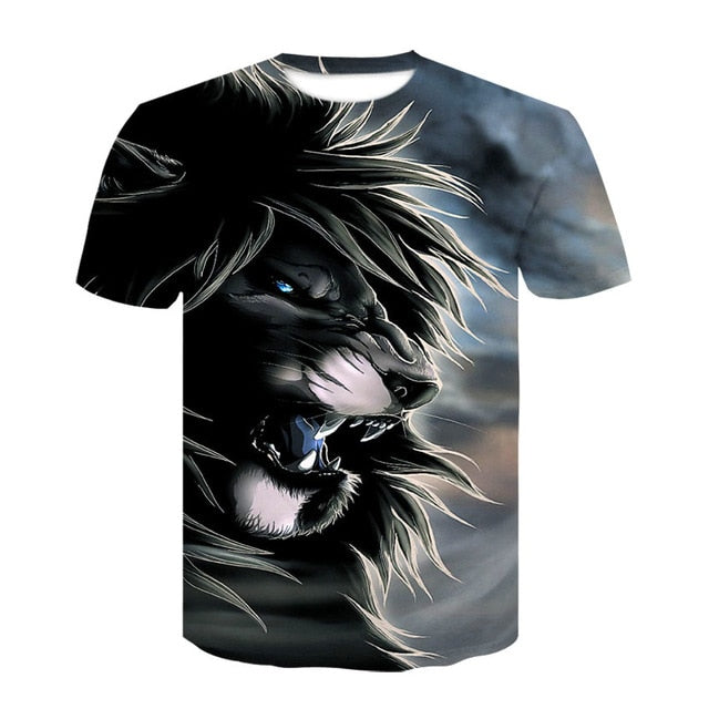 2019 Newest Harajuku Wolf 3D Print Cool T-shirt Men/Women Summer Tops Tees T shirt Fashion t shirts M- 4XL