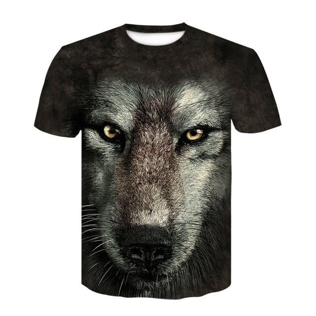 2019 Newest Harajuku Wolf 3D Print Cool T-shirt Men/Women Summer Tops Tees T shirt Fashion t shirts M- 4XL