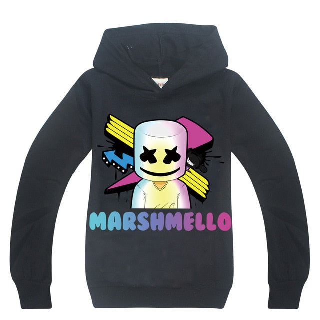 modis dj marshmello Kids hoodie sweatshirts Child Black 2019 New long Sleeve T-shirt for Girls top Boys t shirts clothes cotton