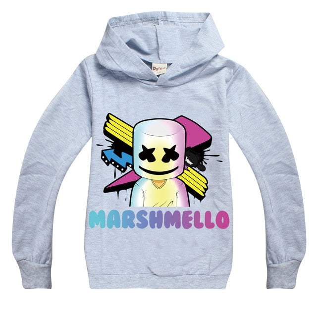 modis dj marshmello Kids hoodie sweatshirts Child Black 2019 New long Sleeve T-shirt for Girls top Boys t shirts clothes cotton