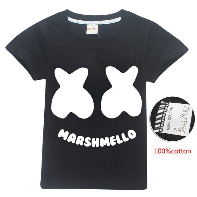 modis dj marshmello Kids hoodie sweatshirts Child Black 2019 New long Sleeve T-shirt for Girls top Boys t shirts clothes cotton