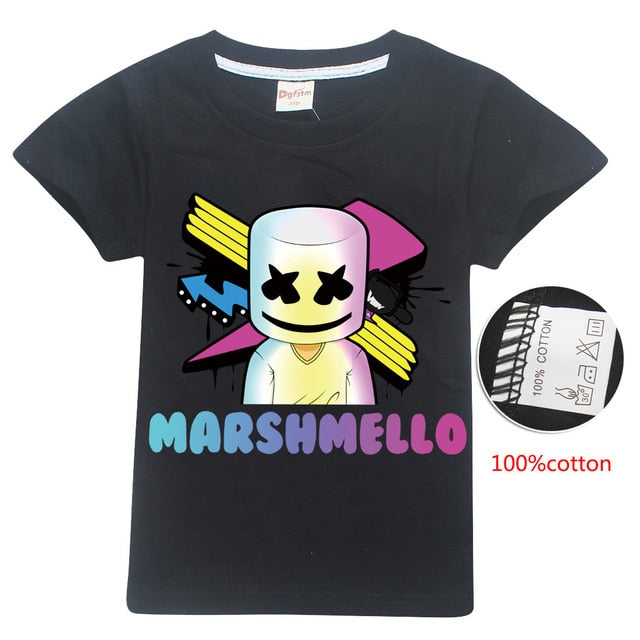 modis dj marshmello Kids hoodie sweatshirts Child Black 2019 New long Sleeve T-shirt for Girls top Boys t shirts clothes cotton