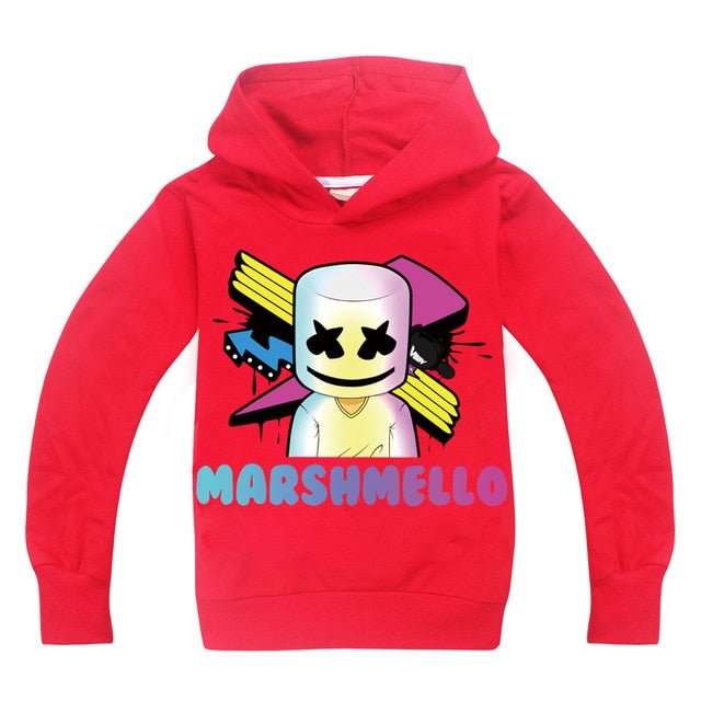 modis dj marshmello Kids hoodie sweatshirts Child Black 2019 New long Sleeve T-shirt for Girls top Boys t shirts clothes cotton