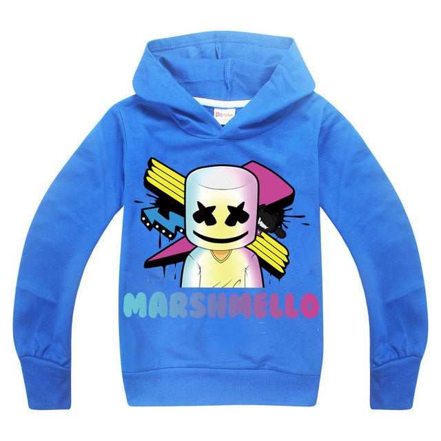 modis dj marshmello Kids hoodie sweatshirts Child Black 2019 New long Sleeve T-shirt for Girls top Boys t shirts clothes cotton