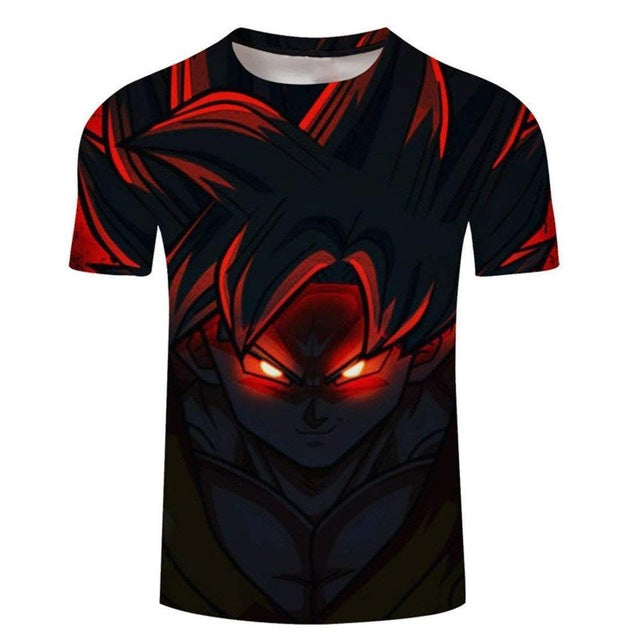 New Dragon Ball Z T-shirts Men's Summer 3D Print Super Saiyan Son Goku Black Vegeta Battle Dragonball Casual T Shirt Tops Tee