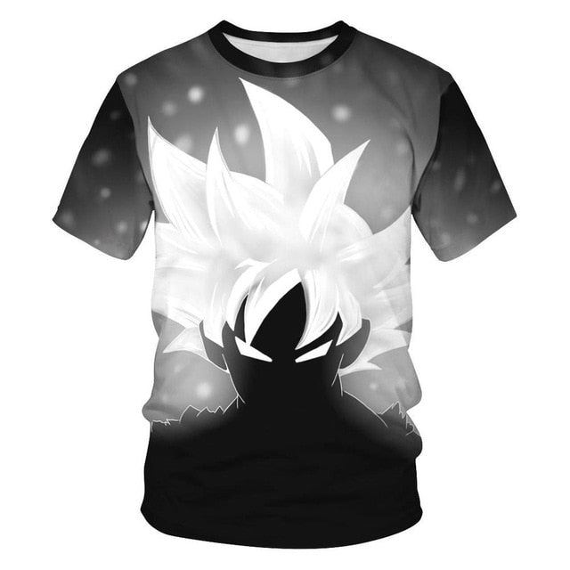 New Dragon Ball Z T-shirts Men's Summer 3D Print Super Saiyan Son Goku Black Vegeta Battle Dragonball Casual T Shirt Tops Tee