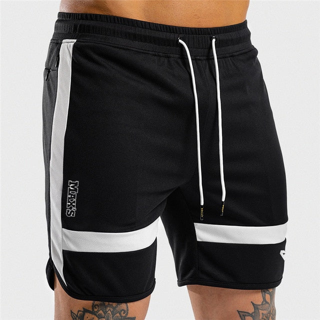 Mens summer new fitness shorts Fashion compression Fast drying gyms Bodybuilding Joggers shorts Slim fit clothing Sweatpants