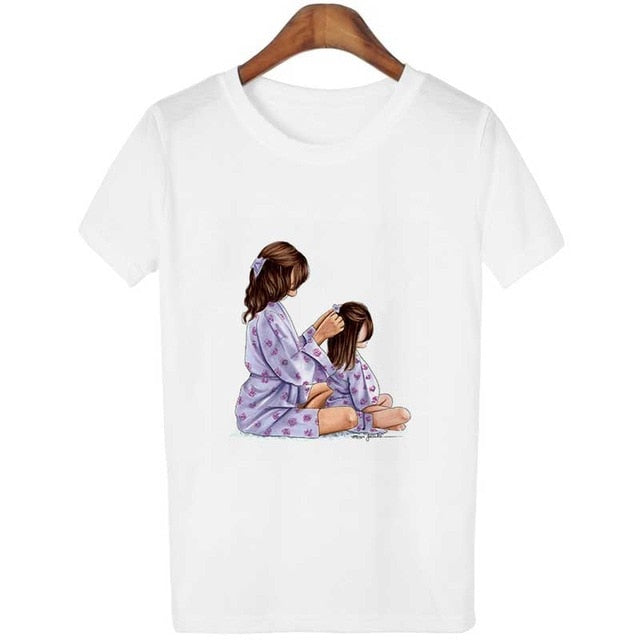 New Arrival 2019 Vogue T Shirt Tee Shirt Super Mom Female T-shirt Mother's Harajuku Kawaii White Tshirt Korean Fashion Clothing