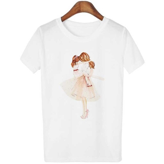 New Arrival 2019 Vogue T Shirt Tee Shirt Super Mom Female T-shirt Mother's Harajuku Kawaii White Tshirt Korean Fashion Clothing