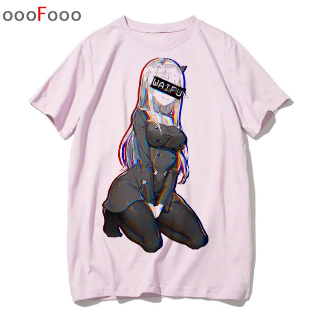 vaporwave T Shirt Harajuk Tops t-shirt Sad Girl Retro Anime Men aesthetic Fashion Japanese male/women Tee Shirt sexy tshirt