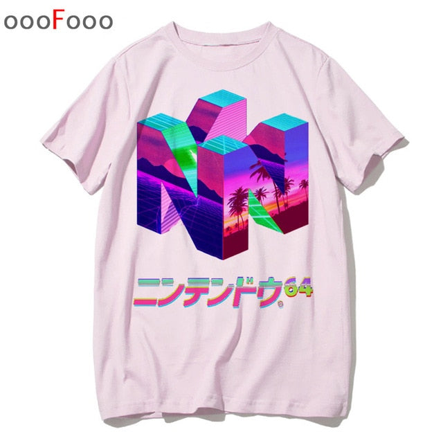 vaporwave T Shirt Harajuk Tops t-shirt Sad Girl Retro Anime Men aesthetic Fashion Japanese male/women Tee Shirt sexy tshirt