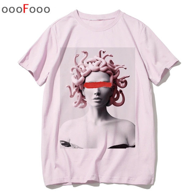 vaporwave T Shirt Harajuk Tops t-shirt Sad Girl Retro Anime Men aesthetic Fashion Japanese male/women Tee Shirt sexy tshirt