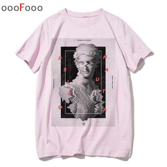 vaporwave T Shirt Harajuk Tops t-shirt Sad Girl Retro Anime Men aesthetic Fashion Japanese male/women Tee Shirt sexy tshirt